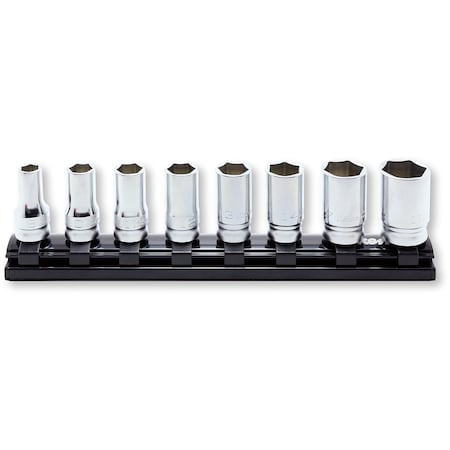 Ko-Ken Socket set 8-19mm 6 Point 200mm Z-series 8 pieces 3/8 Sq. Drive, RS3300XZ/8 RS3300XZ/8